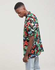 ENES Rosemallows Button Up Shirt Black/Multi-Coloured