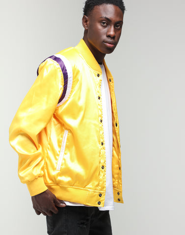 ENES Varsity Sports Jacket Yellow/White/Purple