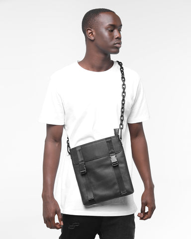 ENES Chain Messenger Bag Black