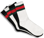 ENES Mane Stripe Sock 4 Pack White/Black