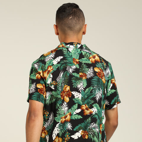 ENES Hibiscus Pine Shirt Multi-Coloured