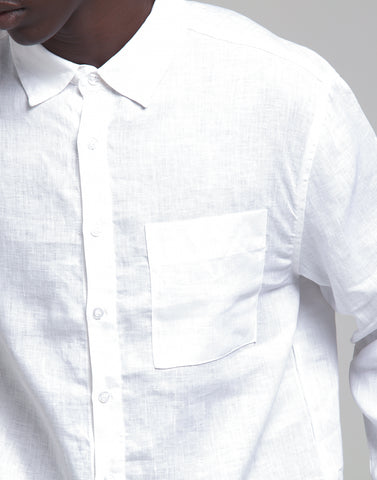 ENES Tyler Linen Shirt White