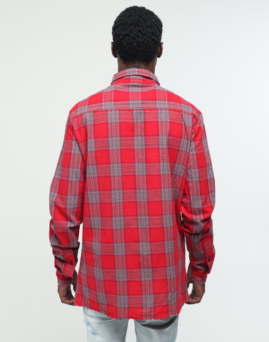 ENES Falcon Flannel Shirt Red