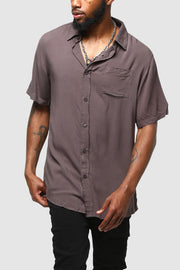 ENES Boating Button Up Shirt Charcoal