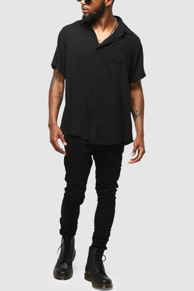 ENES Boating Button Up Shirt Black