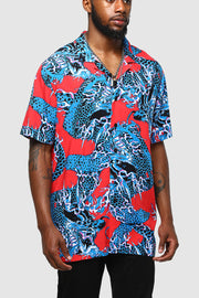 ENES Mythos Party Shirt Red/Blue