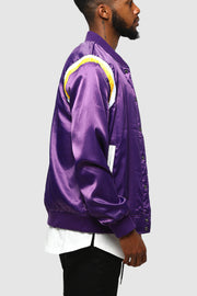ENES Varsity Sports Jacket Purple/White/Yellow