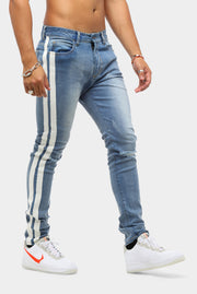 ENES Track Denim Jeans Medium Blue